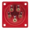 CEE 16 A/400 V 5  pin Socket male Rosso, IP44