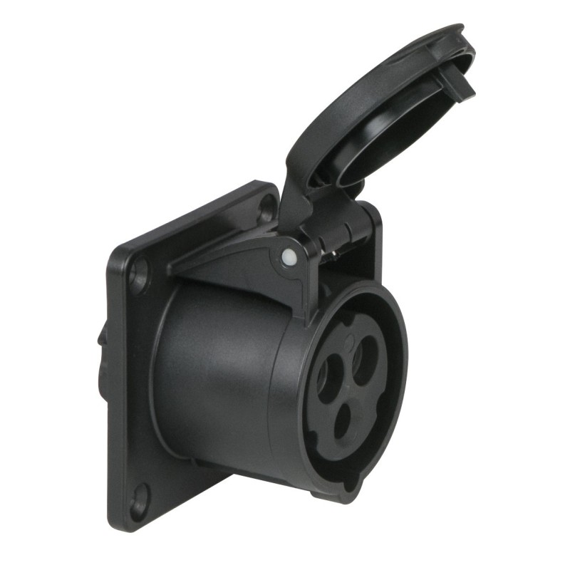 CEE 16 A/240 V    3P Socket female Nero, IP44