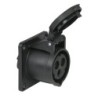 CEE 16 A/240 V    3P Socket female Nero, IP44