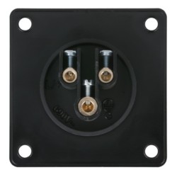 CEE 16 A/240 V    3P Socket female Nero, IP44