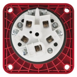 CEE 63 A/400 V 5  pin Socket female Rosso, IP67