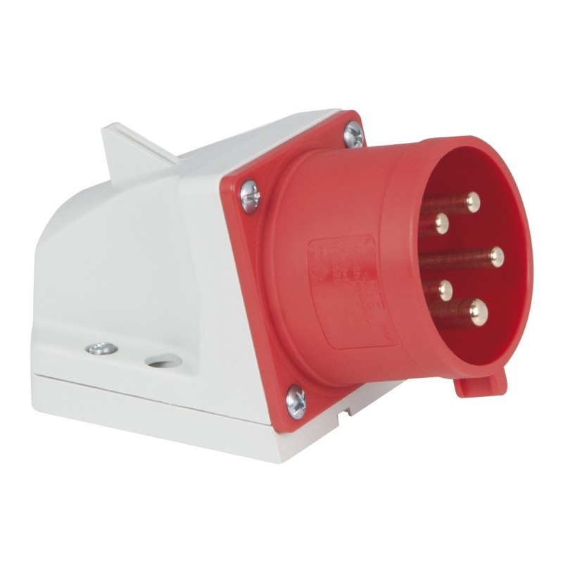 CEE 32 A/400 V 5P Wallmount    male Rosso, IP44