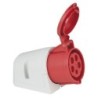 CEE 32 A/400 V 5P Wallmount    female Rosso, IP44