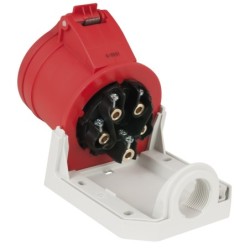 CEE 32 A/400 V 5P Wallmount    female Rosso, IP44