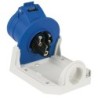 CEE 16 A/240 V 3P Wallmount    female Blu, IP44