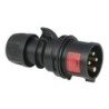 CEE 16 A/400 V    4P Plug male Nero, Turbo Twist, IP44