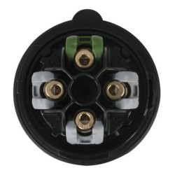 CEE 16 A/400 V    4P Plug male Nero, Turbo Twist, IP44