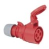 CEE 16 A/400 V 4  pin Plug female Rosso, IP44