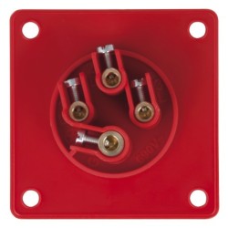 CEE 16 A/400 V 4  pin Socket male Rosso, IP44