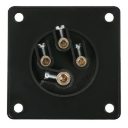 CEE 16 A/400 V 4  pin Socket male Nero, IP44