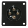 CEE 16 A/400 V 4  pin Socket male Nero, IP44