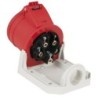 CEE 16 A/400 V 5P Wallmount    female Rosso, IP44