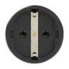 Rubber Schuko Connector Female Nero