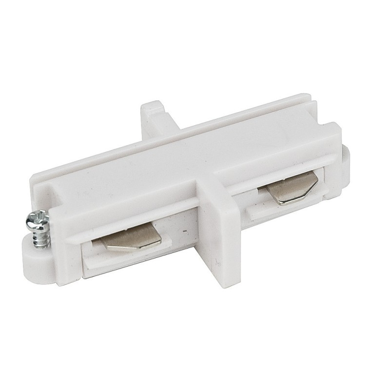 1  Phase Straight Connector Bianco (RAL9003)