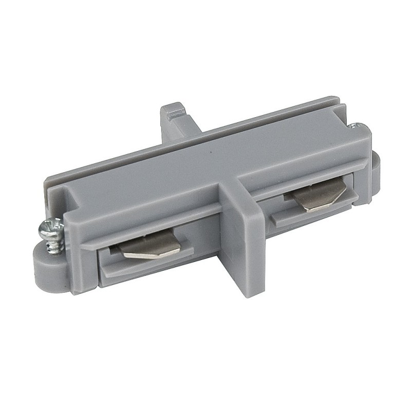 1  Phase Straight Connector Argento (RAL9006)