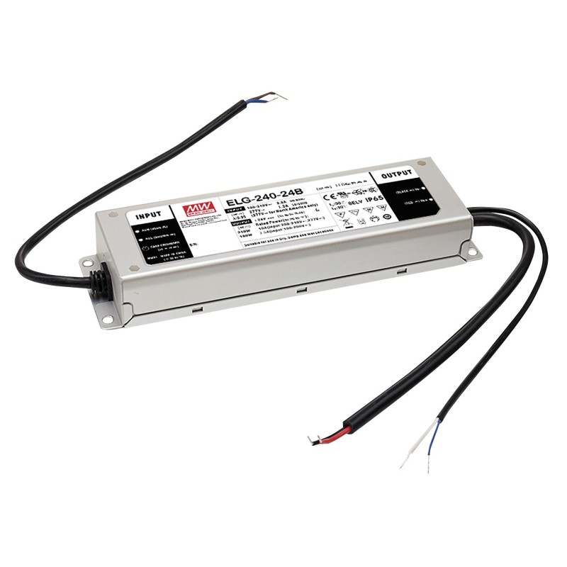 LED Power Supply IP67 240 W/24 V Dali Meanwell ELG  240  V  24DA 3Y