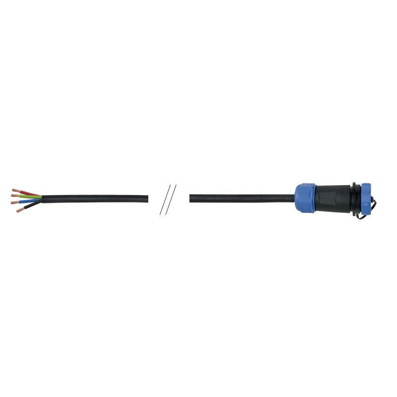 3 m 4x1 mm2 open end cable / 4  pin IP68 SP2110S female in  line connector