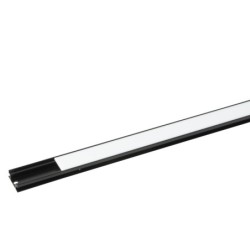 Profile Pro  Line 9 Profilo nero    per strisce LED larghe  10 mm    2 m