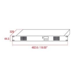 POWERdrive AC 600 W Constant Current PW6060R1 DMX/DALI 32/4 canali, 32 uscite