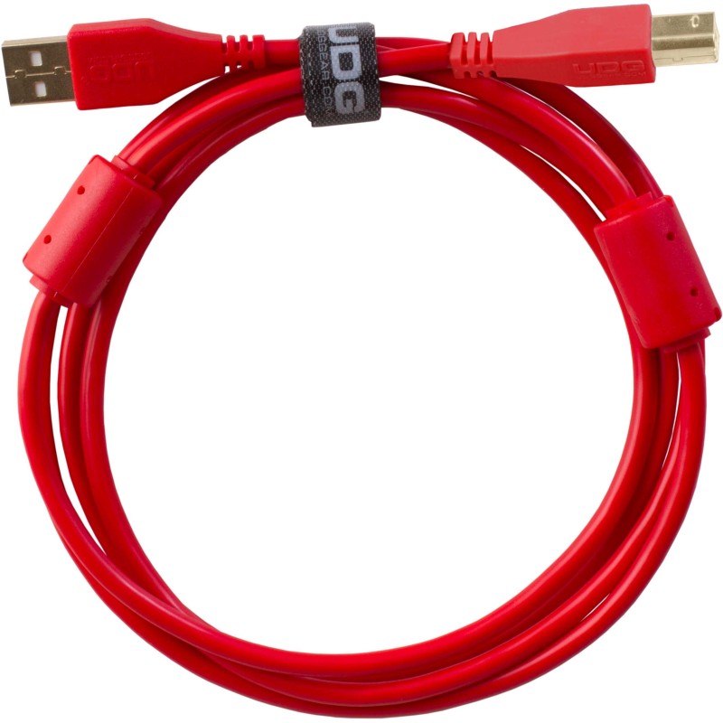 U95001RD   ULTIMATE AUDIO CABLE USB 2.0 AB RED STRAIGHT 1M