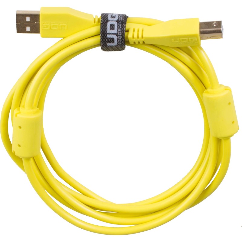 U95002YL  ULTIMATE AUDIO CABLE USB 2.0 AB YELLOW STRAIGHT 2M