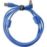 U95004LB  ULTIMATE AUDIO CABLE USB 2.0 AB BLUE ANGLED 1M