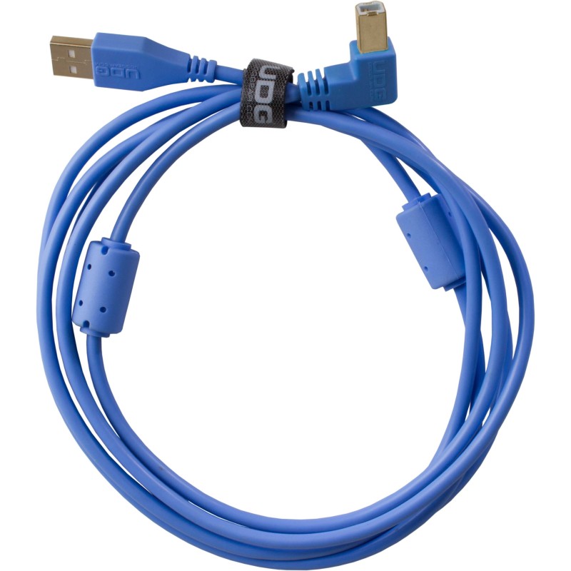 U95006LB  ULTIMATE AUDIO CABLE USB 2.0 AB BLUE ANGLED 3M