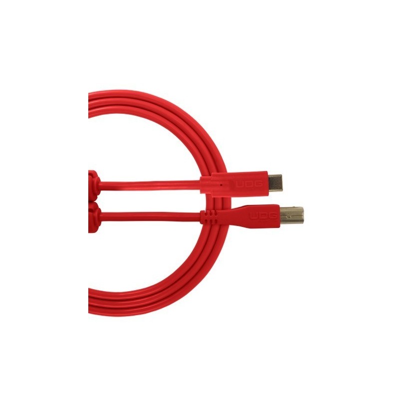 U96001RD  ULTIMATE AUDIO CABLE USB 2.0 CB RED STRAIGHT 1,5M