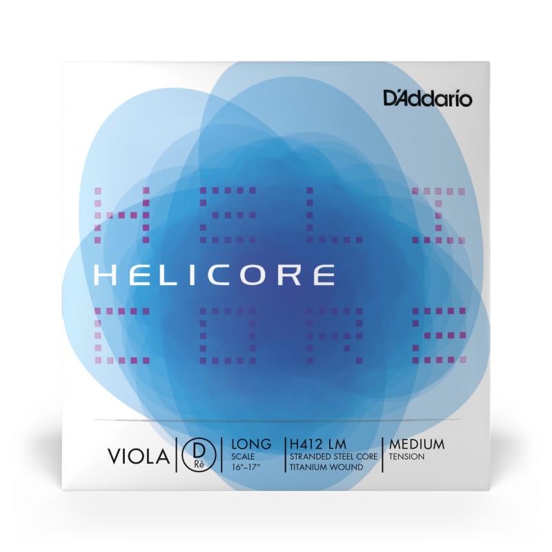 H412 LM CORDA SINGOLA RE D'ADDARIO HELICORE PER VIOLA, LONG SCALE, TENSIONE MEDIA