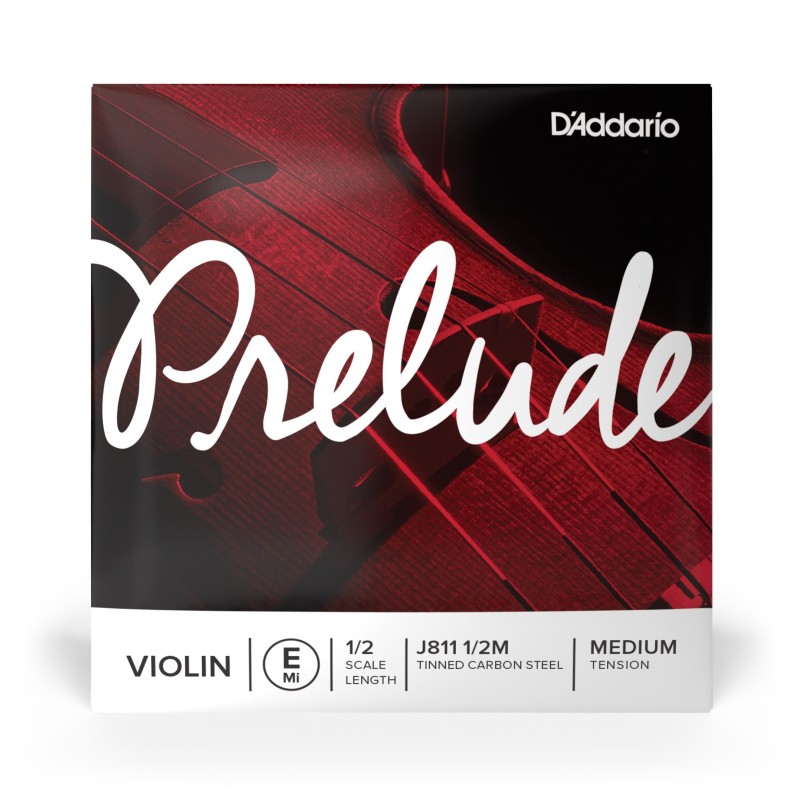 J811 1/2M CORDA SINGOLA MI D'ADDARIO PRELUDE PER VIOLINO, SCALA 1/2, TENSIONE MEDIA