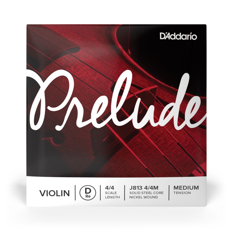 J813 4/4M CORDA SINGOLA RE D'ADDARIO PRELUDE PER VIOLINO, SCALA 4/4, TENSIONE MEDIA