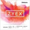 DZ310S 4/4M SET DI CORDE D'ADDARIO ZYEX PER VIOLINO CON CORDA D IN ARGENTO, SCALA 4/4, TENSIONE MEDIA