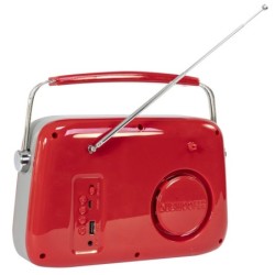 MADISON-RETRORADIO BT/USB/FM - ROSSO