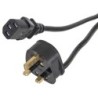 CAVO DI ALIMENTAZIONE IEC-UK 3 PIN 2m 5A NERO -UK