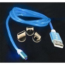 CAVO MAGNETICO ILLUMINATO 1m - BLU