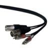 CAVO MUSICALE 2RCA PLUG/2XLR PLUG 5m