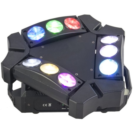 MINI SPIDER CREE LED DA 9 PEZZI CON BASE 9BEAM-MINI