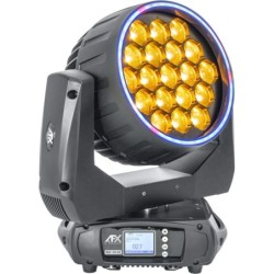 AFX - FANALE A TESTA MOBILE WASH CON ANELLO LED 19X40W RGB