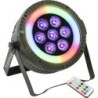 THIN PAR LED 7x10w RGBW + LED RING 48 LED SMD RGB