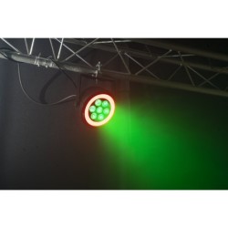 THIN PAR LED 7x10w RGBW + LED RING 48 LED SMD RGB