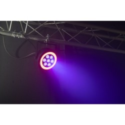 THIN PAR LED 7x10w RGBW + LED RING 48 LED SMD RGB