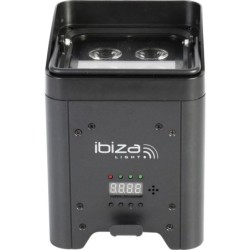 4 LUCI A BATTERIA RGBWA-UV DA 12 W CON IRC, DMX