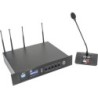 UNITÀ PRINCIPALE SISTEMA DI CONFERENZA WIRELESS UHF CON REGISTRATORE USB