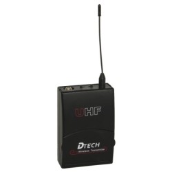 TRASMETTITORE UHF BODY PACK CON MICROFONO A CRAVATTA - CANALE C (848,625MHz) Belgio