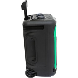 ALTOPARLANTE ATTIVO DA 12"/800W CON BATTERIA, EFFETTO LUCE, MICROFONO E CARRELLO