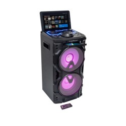 MAD - CASSA ARMONICA PARTY CON INGRESSO CD / USB / BT / MICROFONO, RC + EFFETTO LED 500W