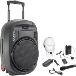 SISTEMA PA PORTATILE DA 12'' / 2 MICROFONO UHF / USB-MP3 / VOX, BLUETOOTH, TWS
