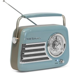 RADIO PORTATILE STILE VINTAGE CON BLUETOOTH & FM 30W MADISON CARTA DA ZUCCHERO RICARICABILE