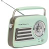 RADIO PORTATILE STILE VINTAGE CON BLUETOOTH & FM 30W MADISON VERDE OPACO RICARICABILE