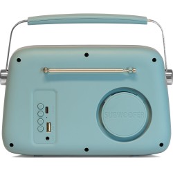 RADIO PORTATILE STILE VINTAGE CON BLUETOOTH & FM 30W MADISON CARTA DA ZUCCHERO OPACO RICARICABILE